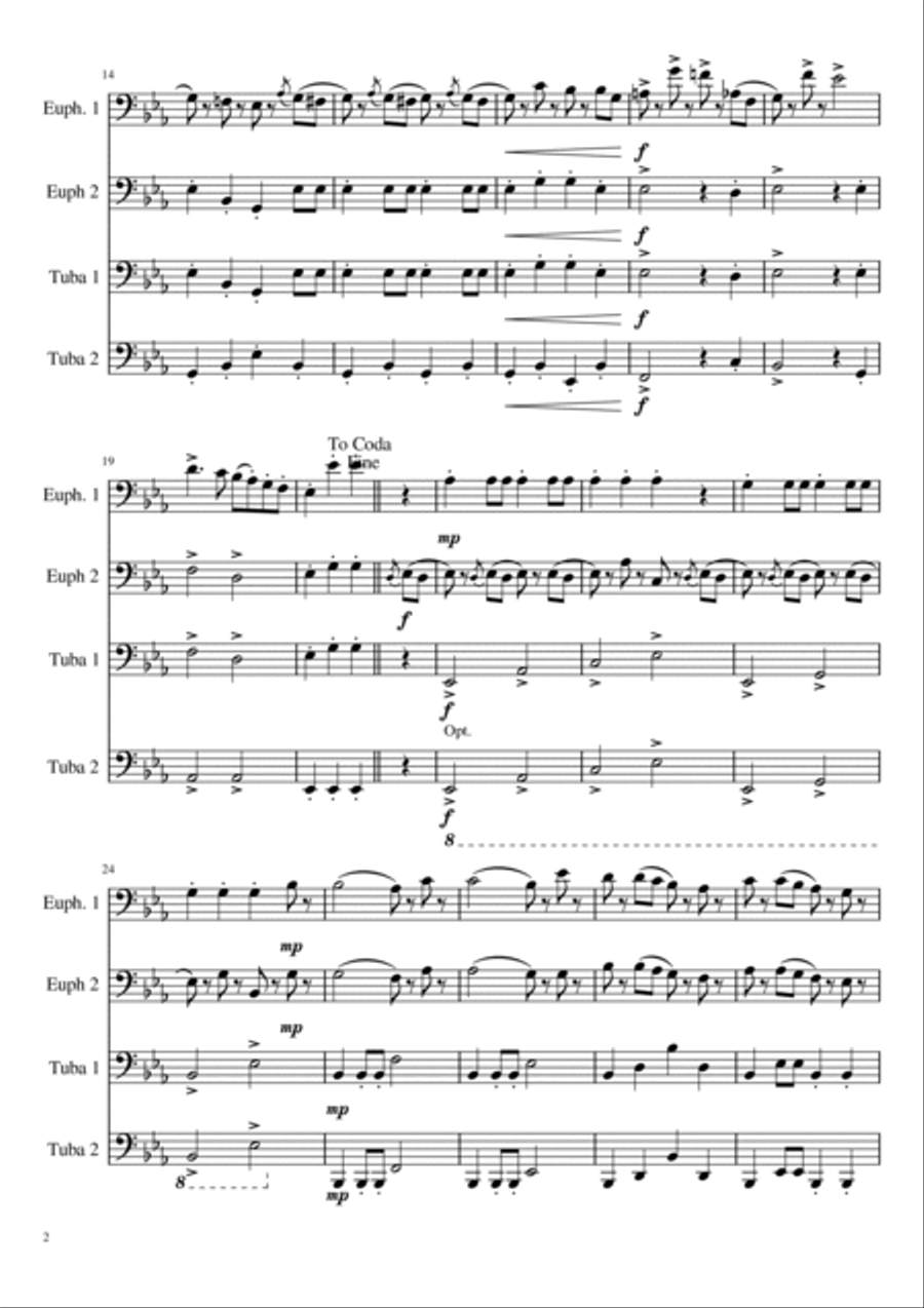 Radetzky March Chamber Music scores gallery preview page 2