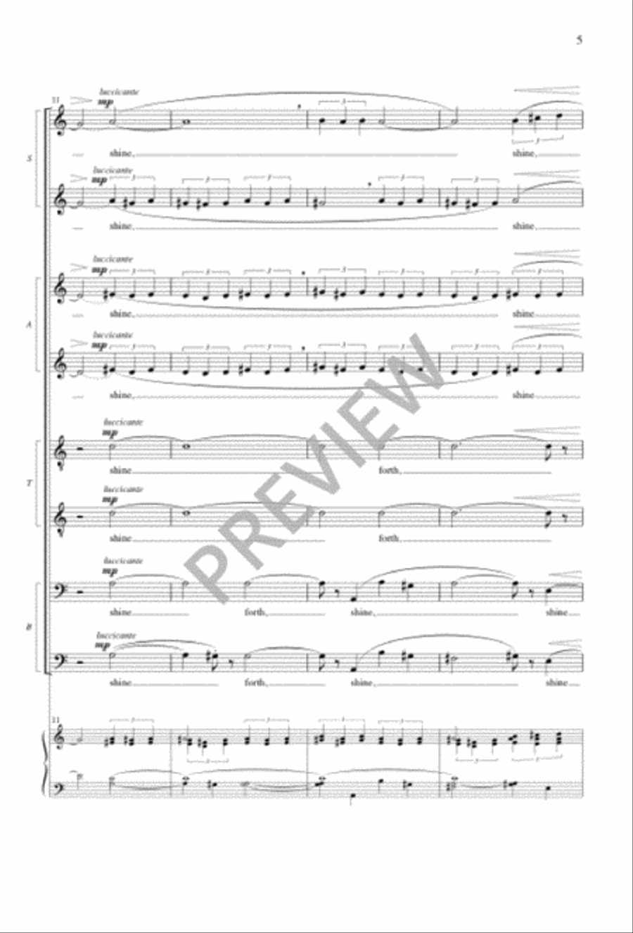 The Heart's Reflection SSAATTBB scores gallery preview page 5