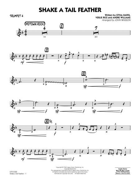 Shake a Tail Feather (arr. John Wasson) - Trumpet 4