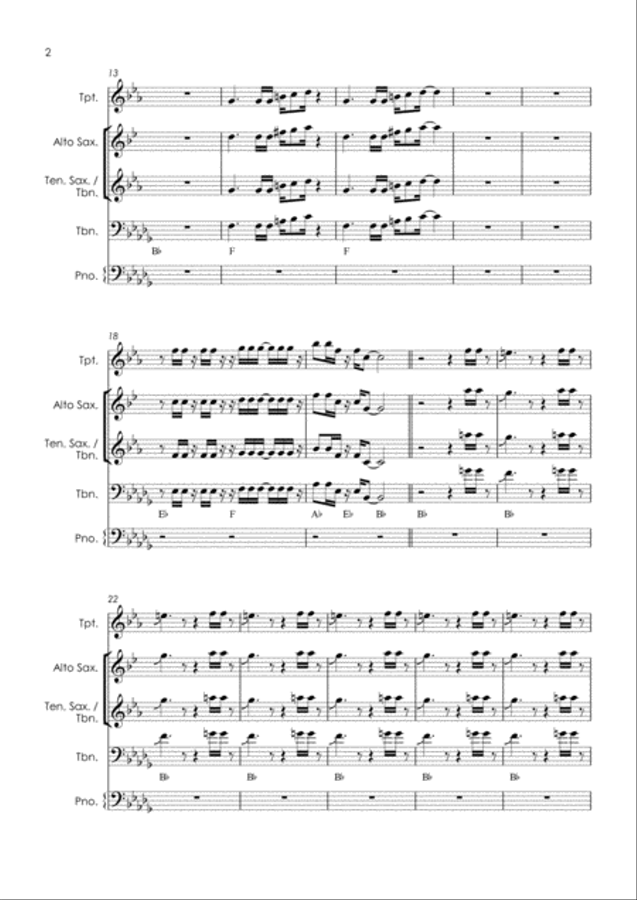 Hard To Handle Tenor Saxophone scores gallery preview page 4