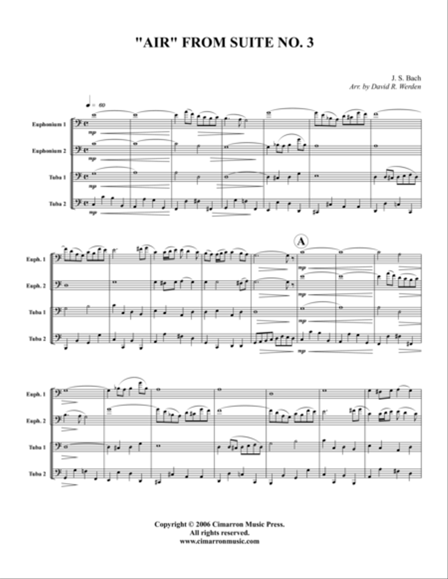 Air from Suite No. 3 EETT scores gallery preview page 1