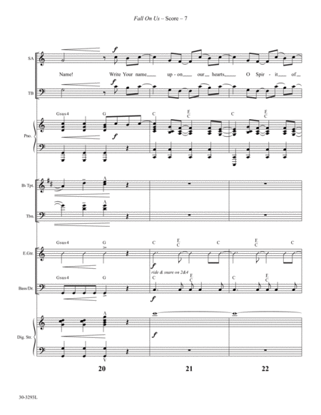Fall On Us - Instrumental Ensemble Score and Parts image number null