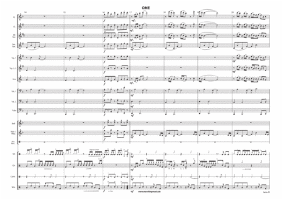 One One Marching Band scores gallery preview page 3