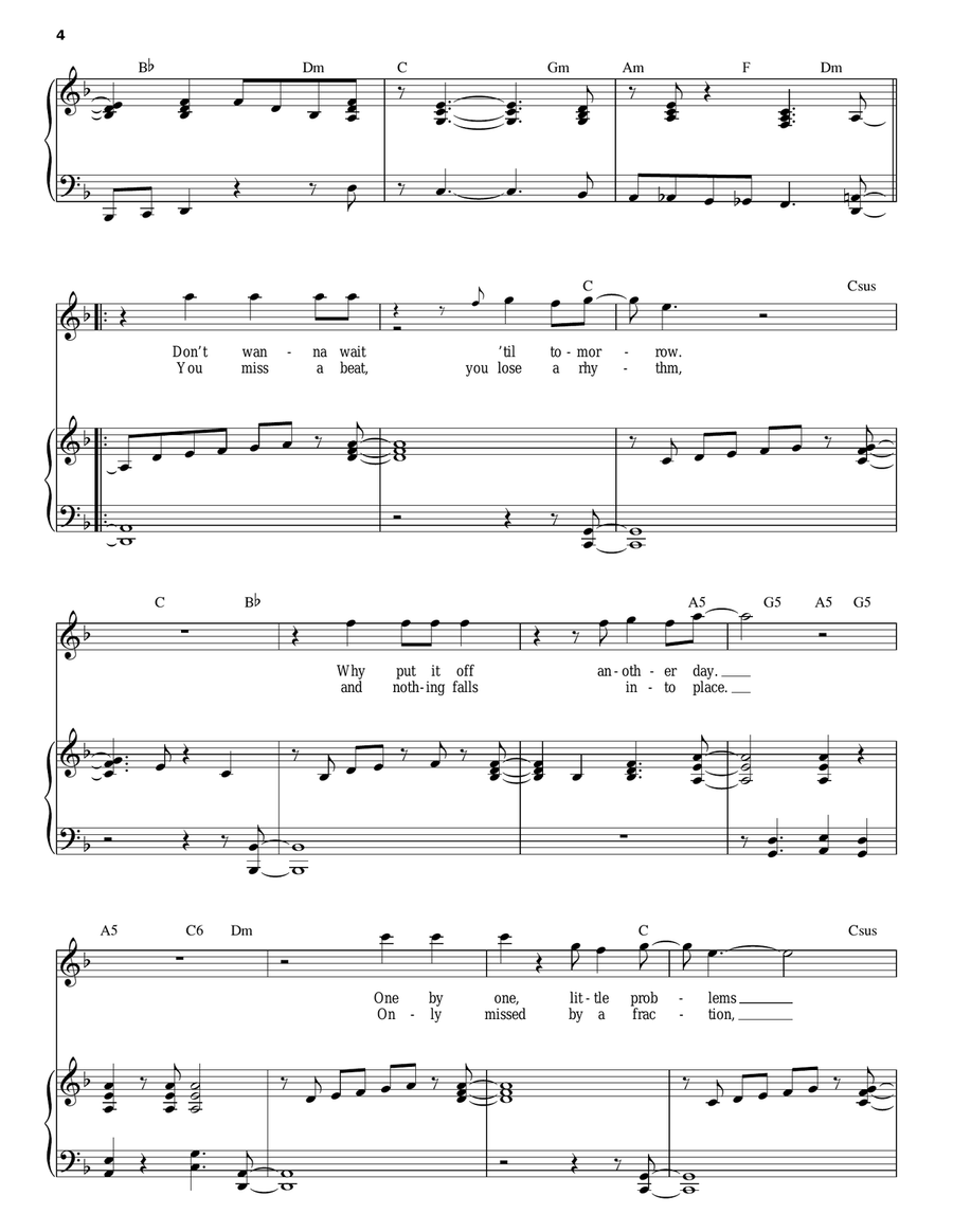 Right Now Piano scores gallery preview page 4