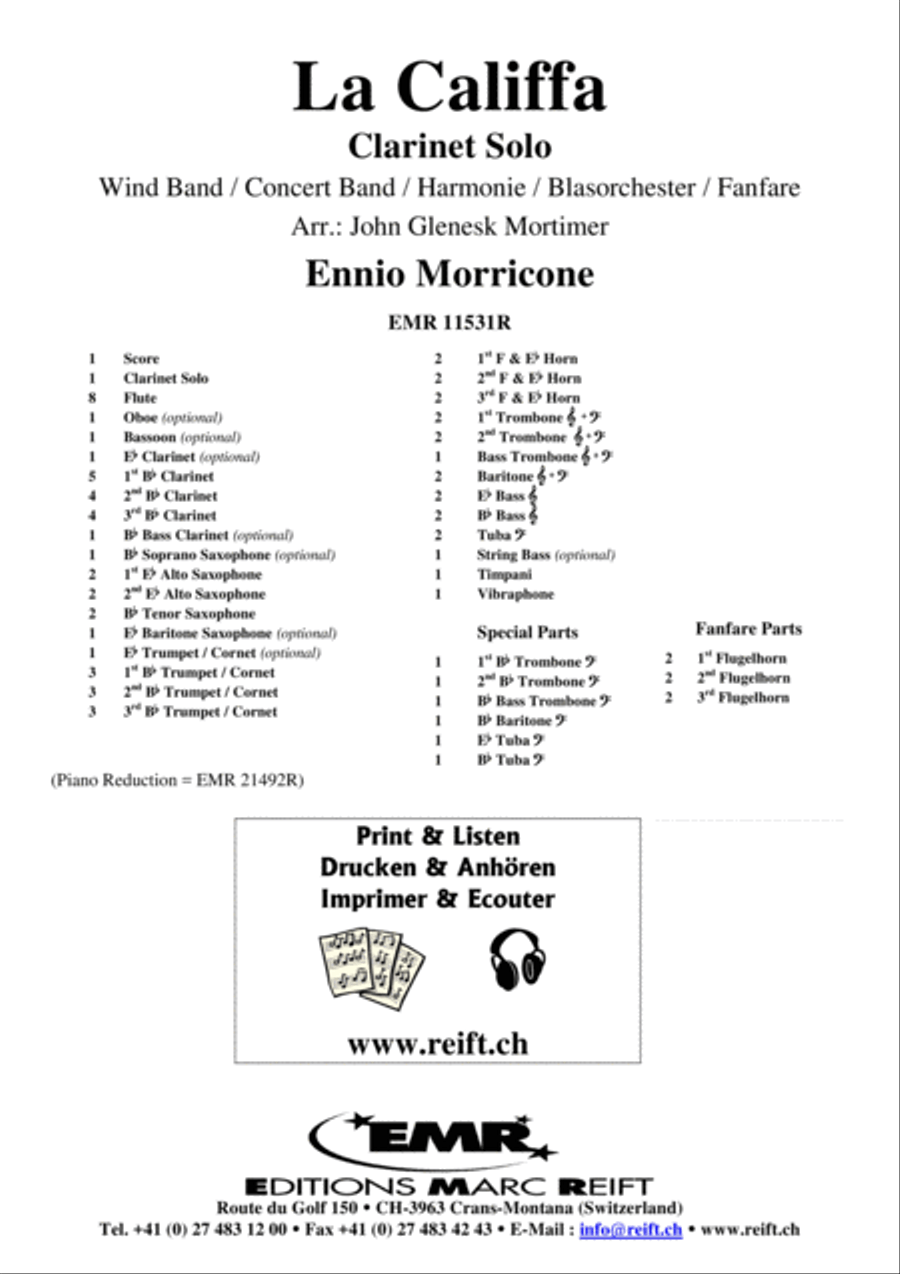 La Califfa Concert Band scores gallery preview page 2