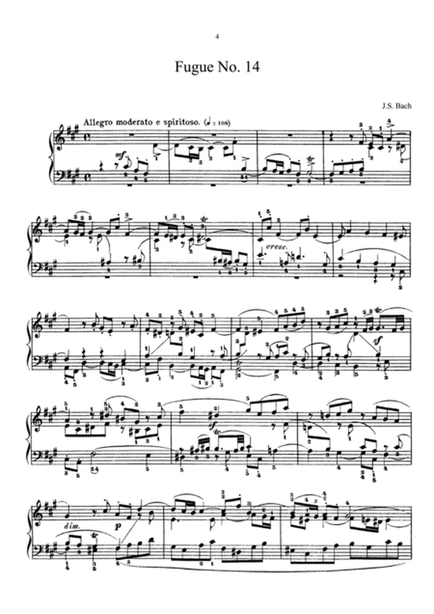 Bach Prelude and Fugue No. 14 BWV 883 in F-sharp Minor The Well-Tempered Clavier Book II