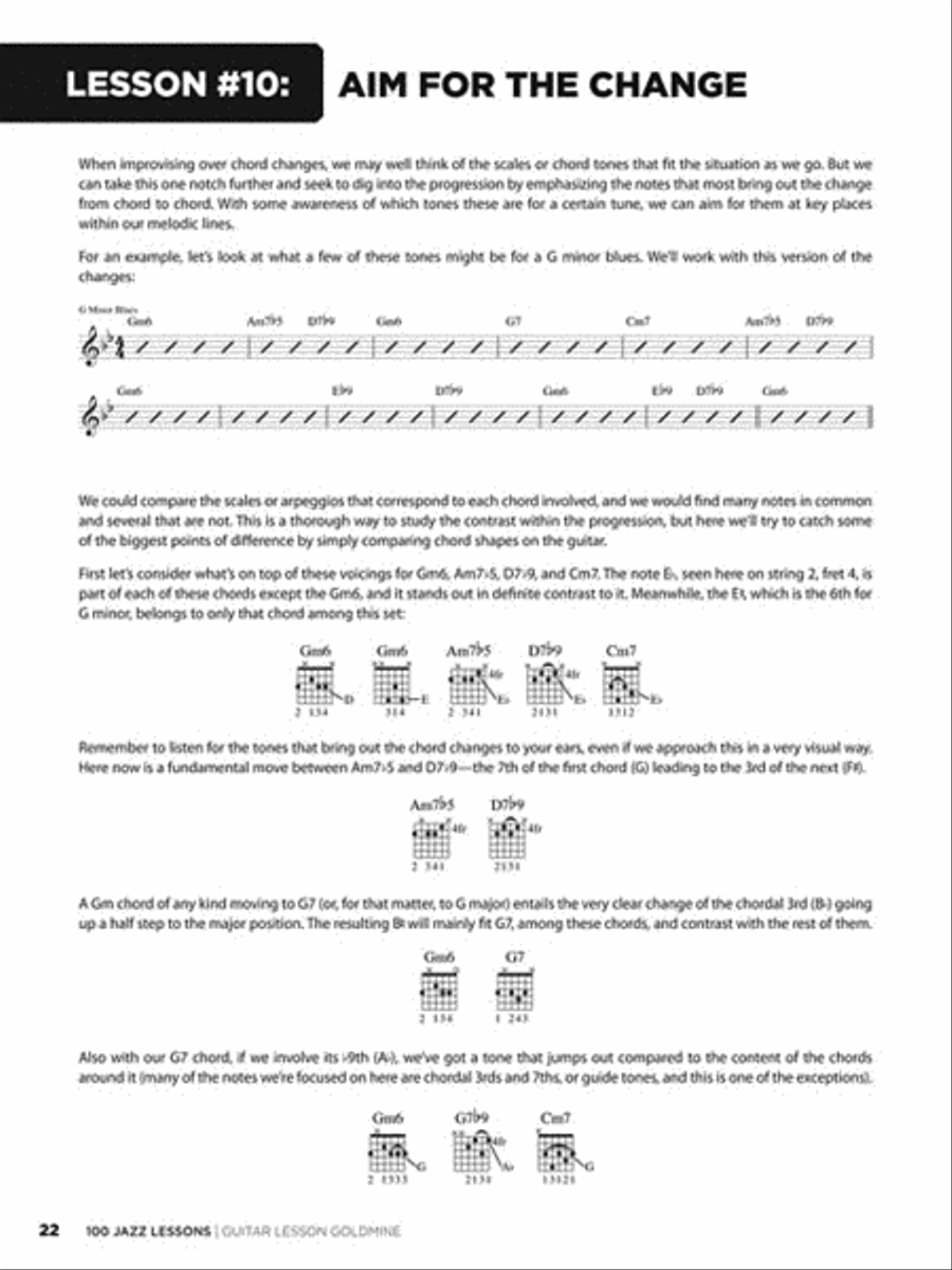 100 Jazz Lessons Electric Guitar scores gallery preview page 5