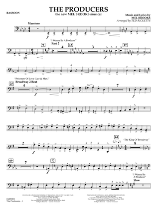The Producers (arr. Ted Ricketts) - Bassoon