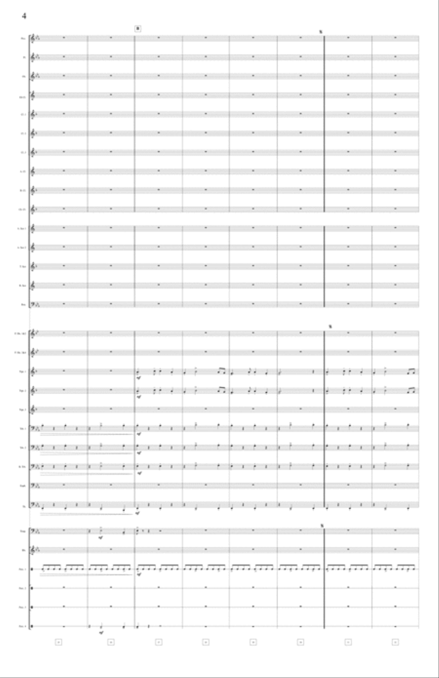 A Hollywood Overture - score and parts Concert Band scores gallery preview page 6