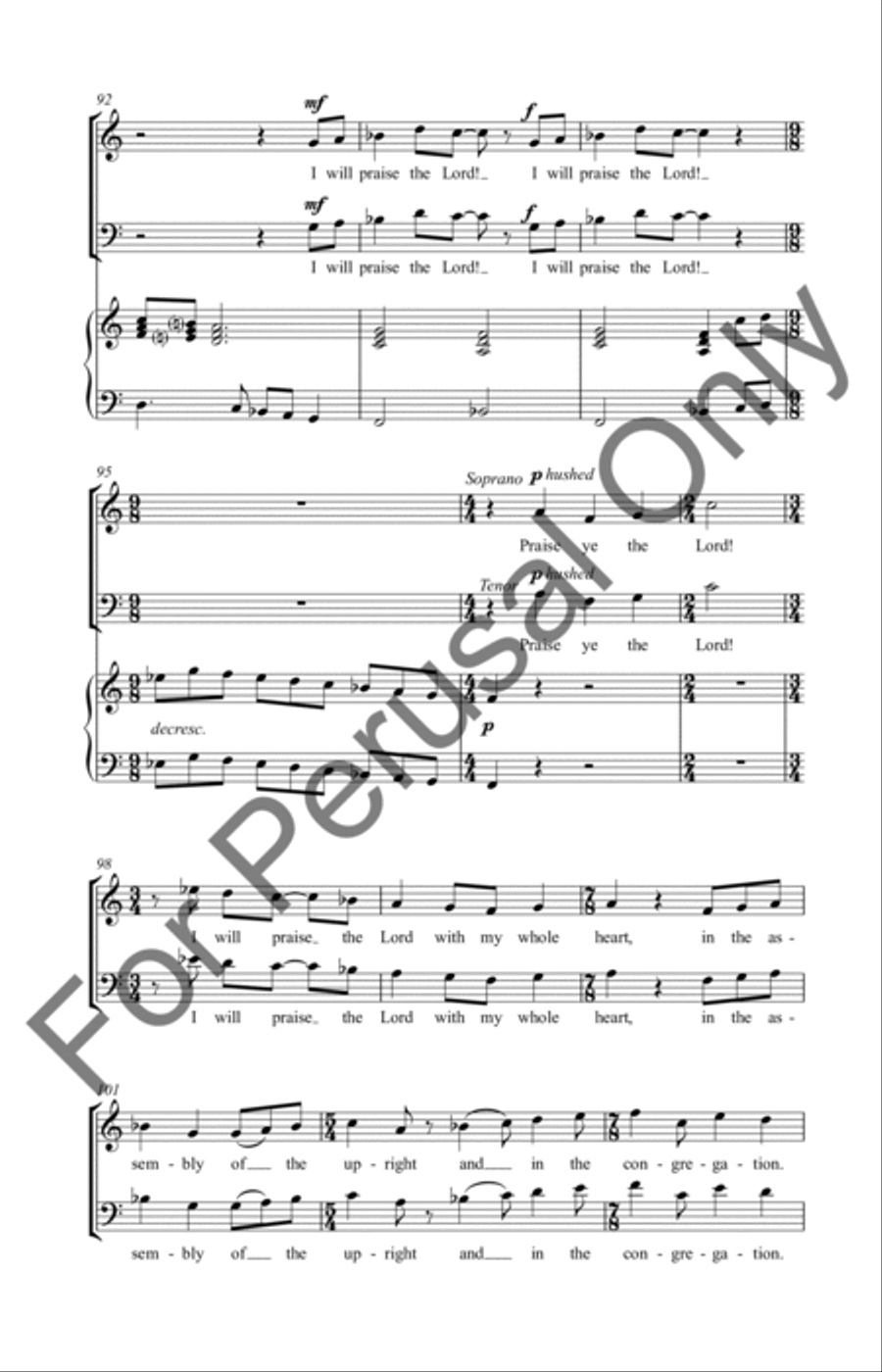 Psalm 111 4-Part scores gallery preview page 16
