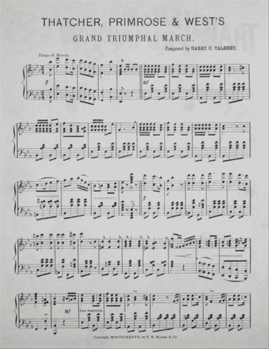 Thatcher Primrose & West's Triumphal March Piano Solo scores gallery preview page 2