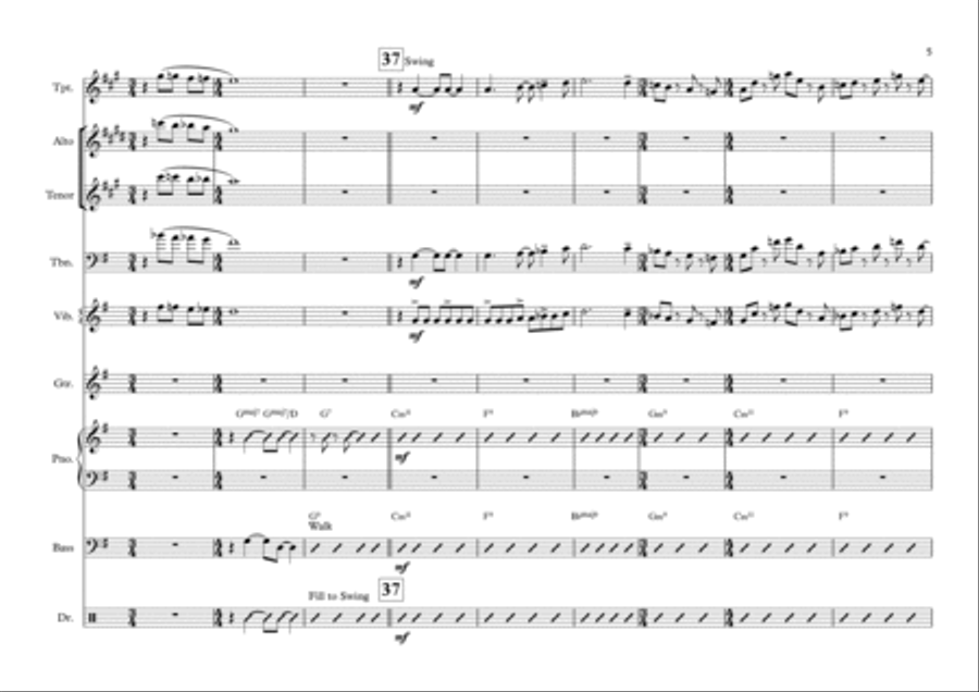 I'll Remember April Jazz Ensemble scores gallery preview page 5