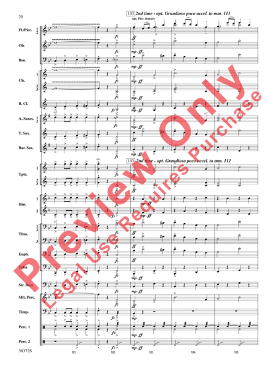 Con Brio Concert Band scores gallery preview page 21