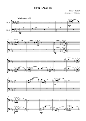 Book cover for Serenade | Schubert | String bass duet