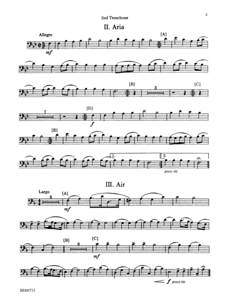 Water Music Suite: 2nd Trombone