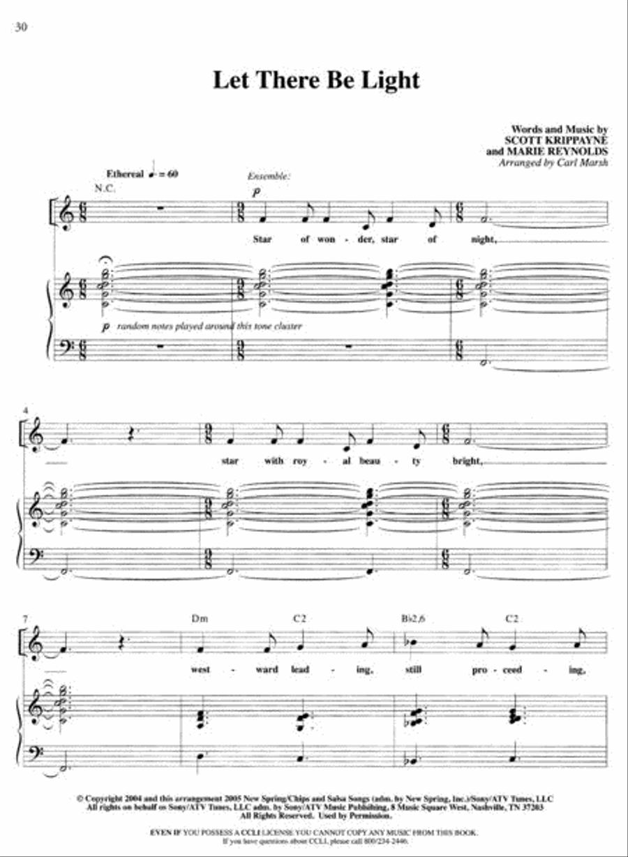 Winter Wonderland - Vss [Point Of Grace] Piano, Vocal, Guitar scores gallery preview page 2