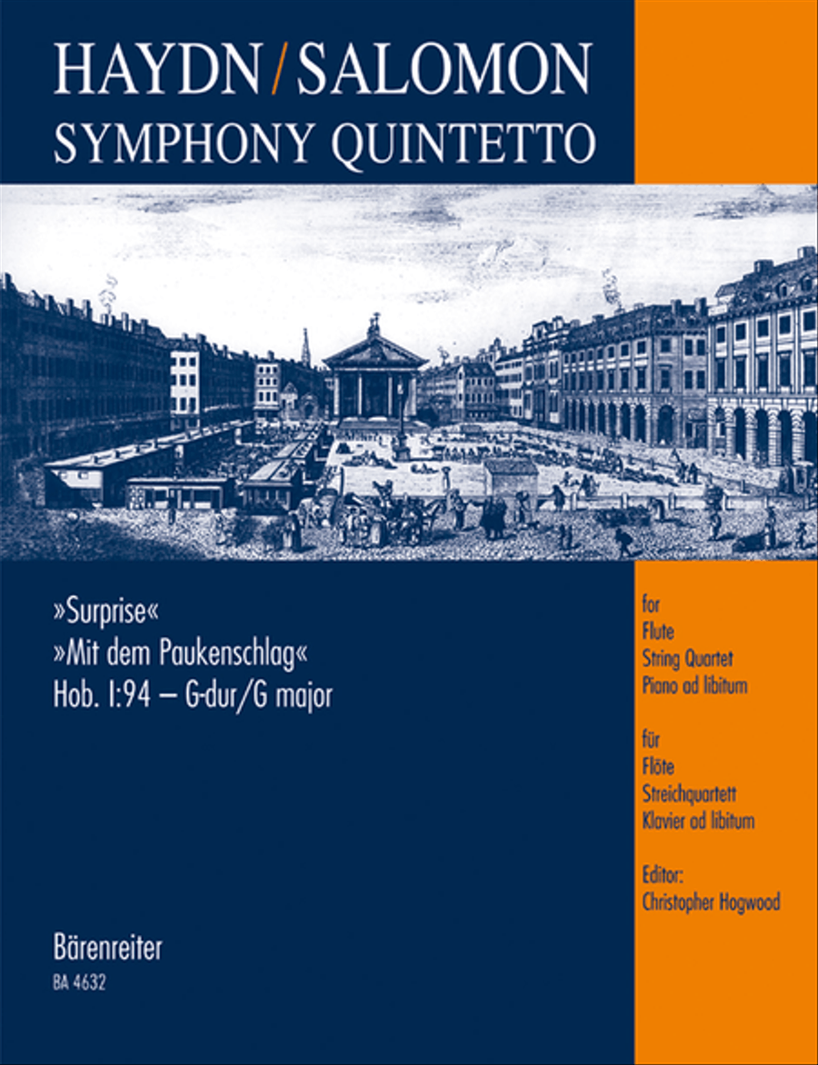 Symphony Quintetto G major Hob.I:94 Flute scores gallery preview page 1