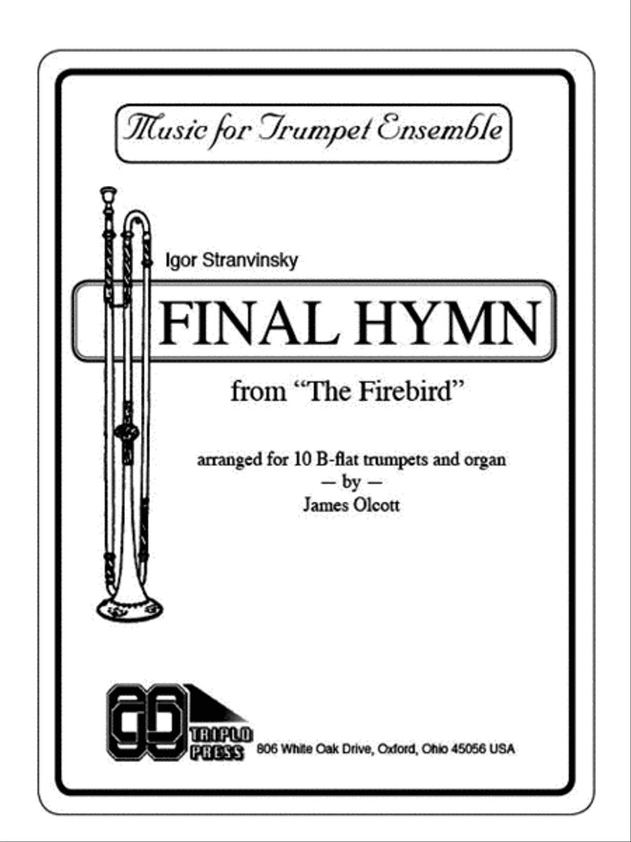 Final Hymn from Firebird B-Flat Trumpet scores gallery preview page 1