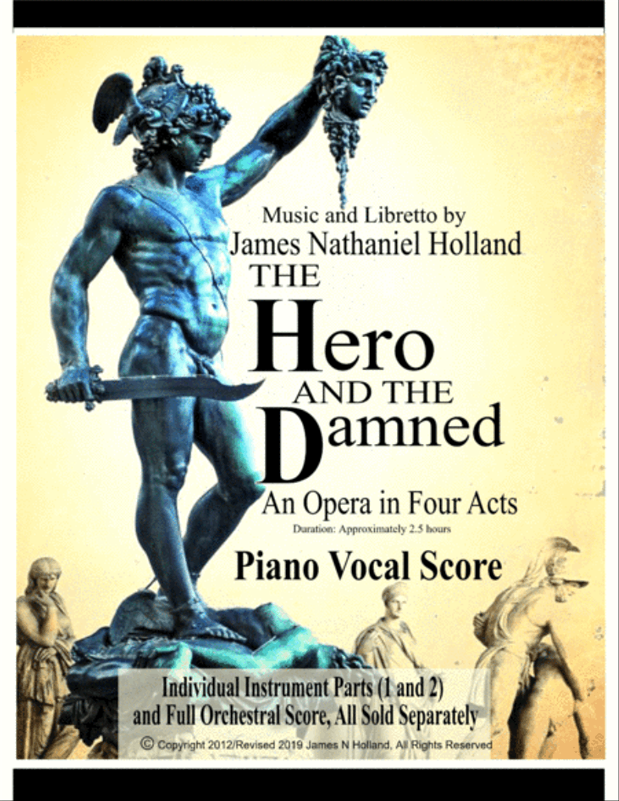 Contemporary Opera, The Hero and the Damned (The story of Perseus and Medusa) Piano Vocal Score Choir scores gallery preview page 1