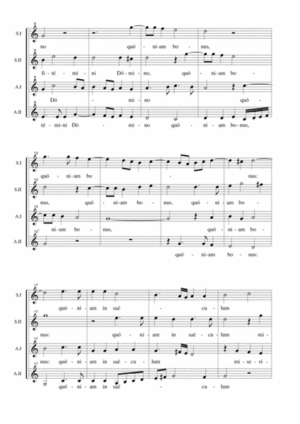 CONFITEMINI DOMINO - Palestrina - Arr. For SSAA Choir image number null