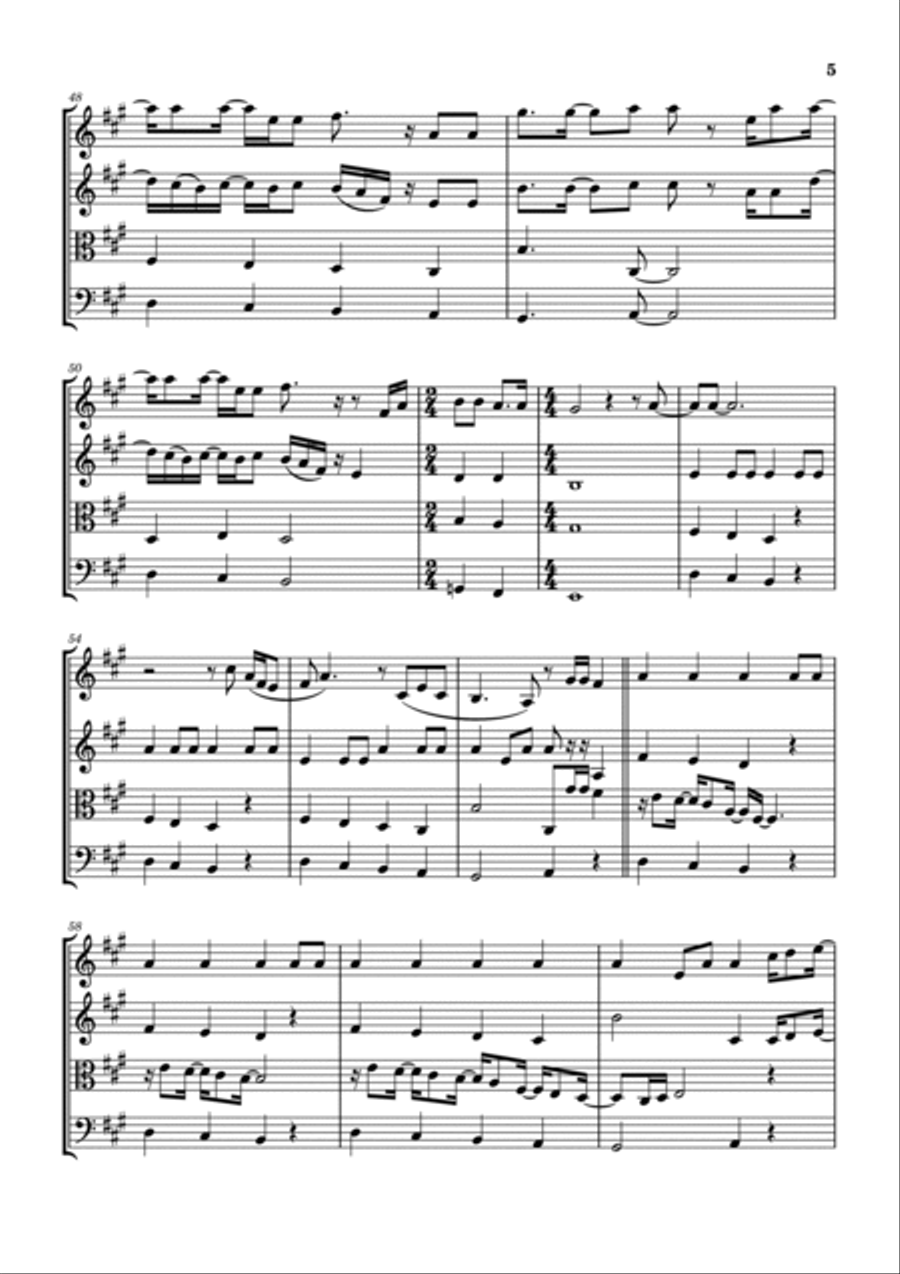 Never In This House Never In This House String Quartet scores gallery preview page 6