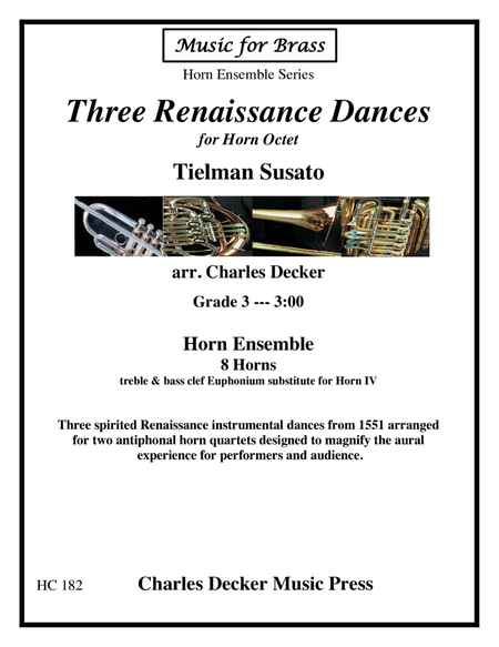 Three Renaissance Dances for Horn Octet image number null