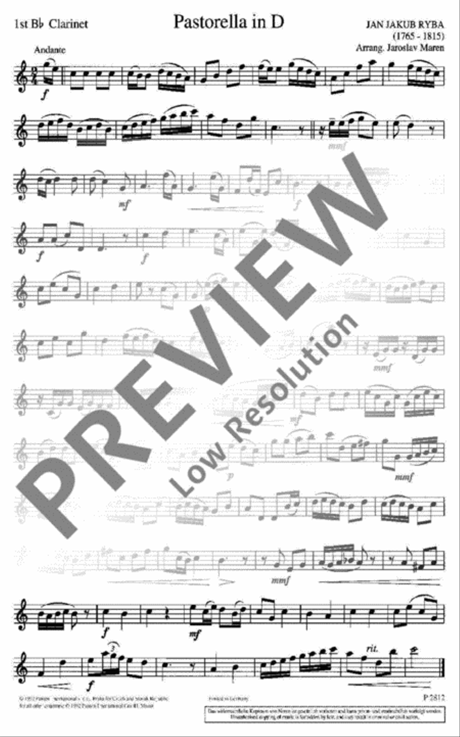 Pastorella in D Chamber Music scores gallery preview page 8