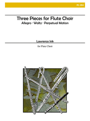 Book cover for Three Pieces for Flute Choir