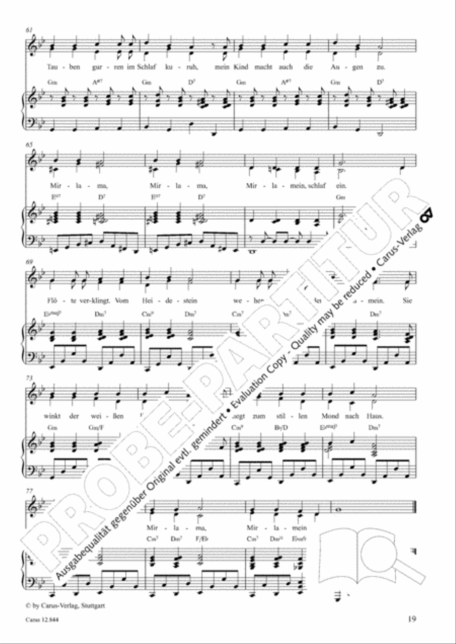 Gruselmonsterzaubersongs. Heft II Children's Choir scores gallery preview page 20