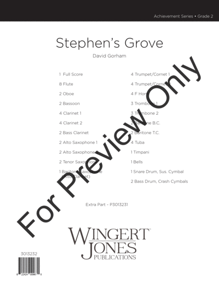 Stephen's Grove - Full Score image number null