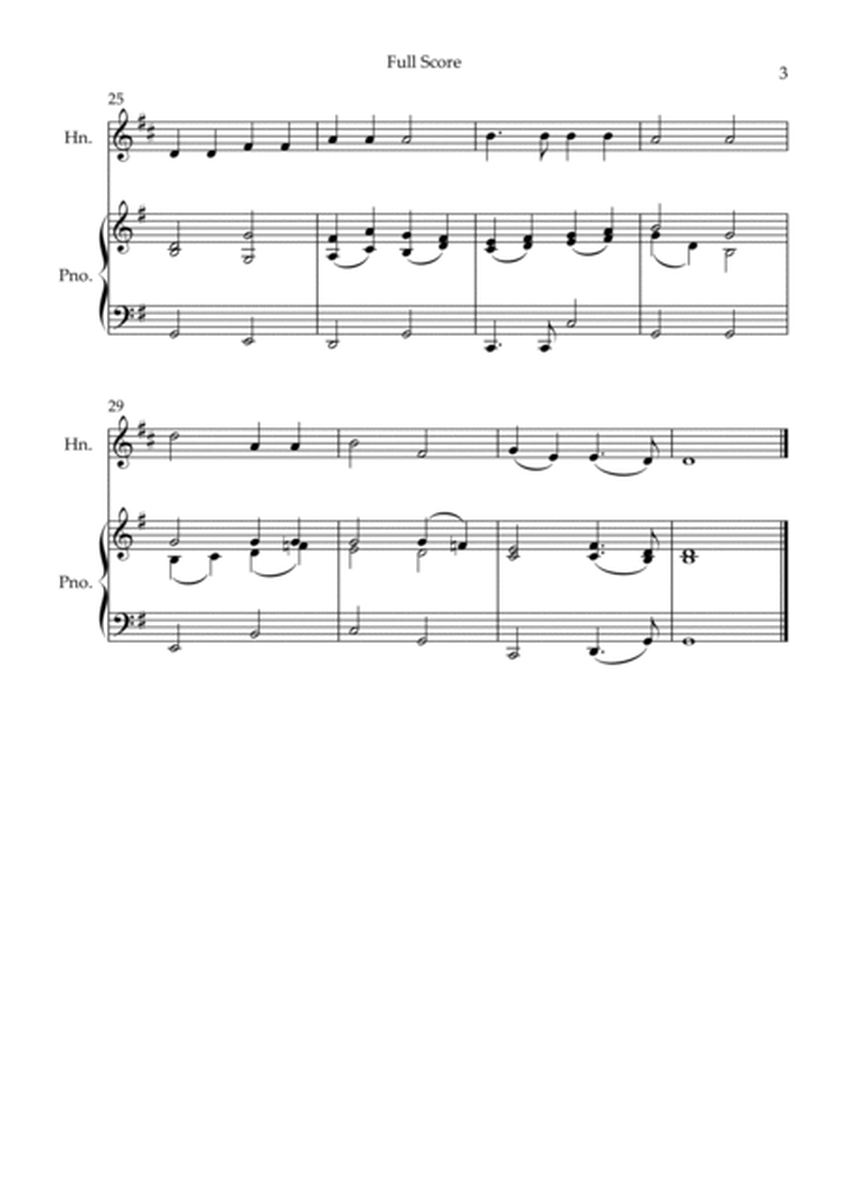 Holy, Holy, Holy (Traditional Christian Song) for Horn in F Solo and Piano Accompaniment image number null