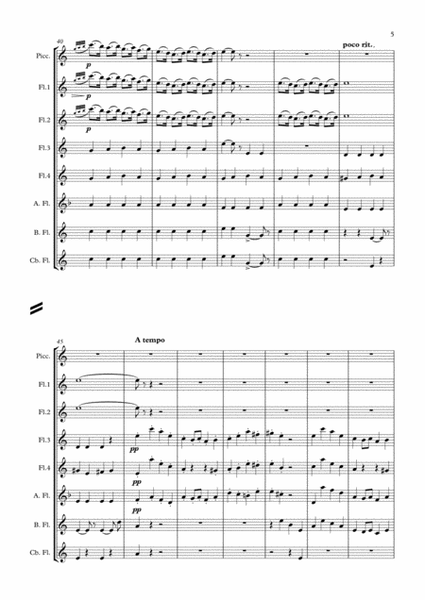 March of the little lead soldiers arr. flute choir image number null