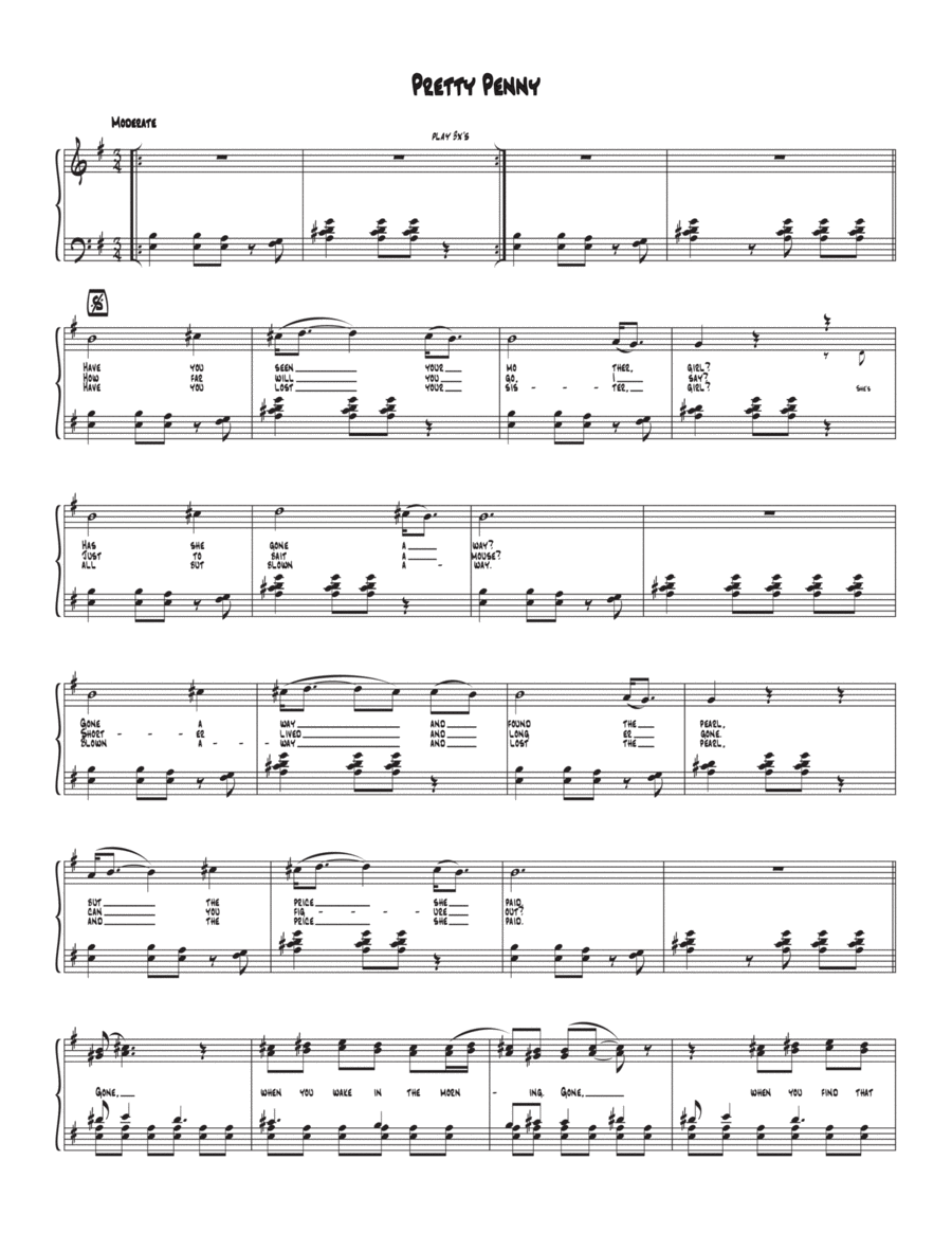 Pretty Penny Voice scores gallery preview page 1