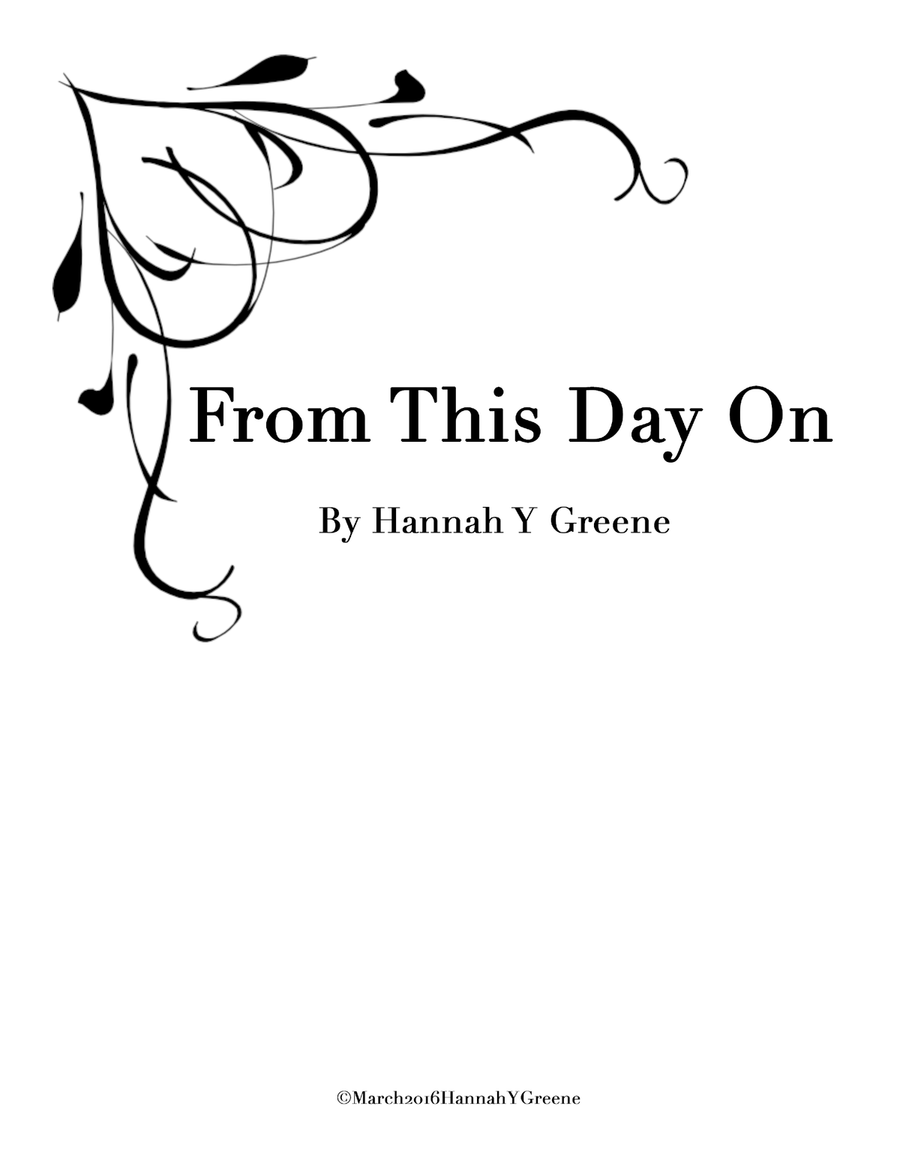 From This Day On Piano Solo scores gallery preview page 1