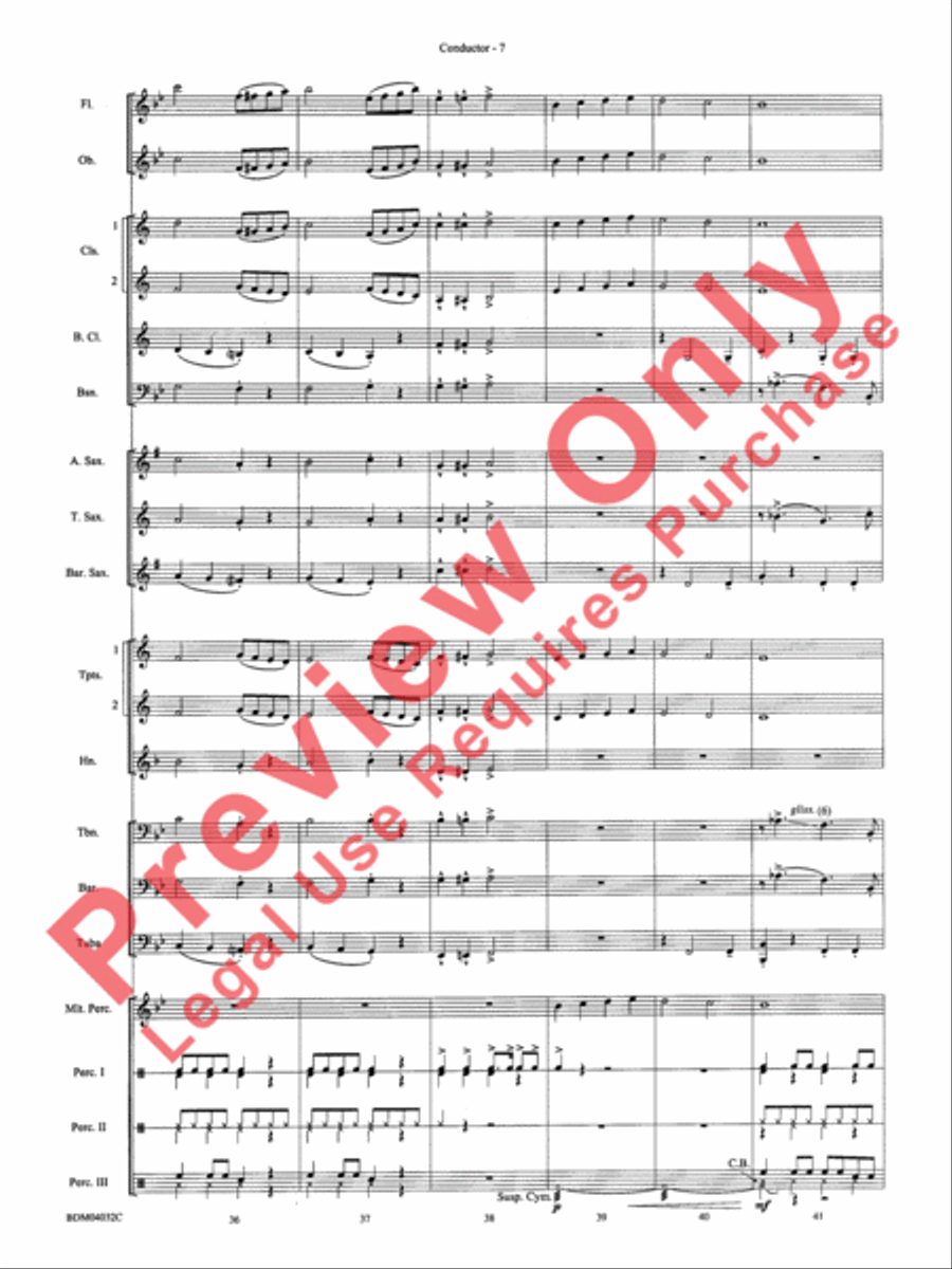Caribbean Christmas Concert Band scores gallery preview page 9