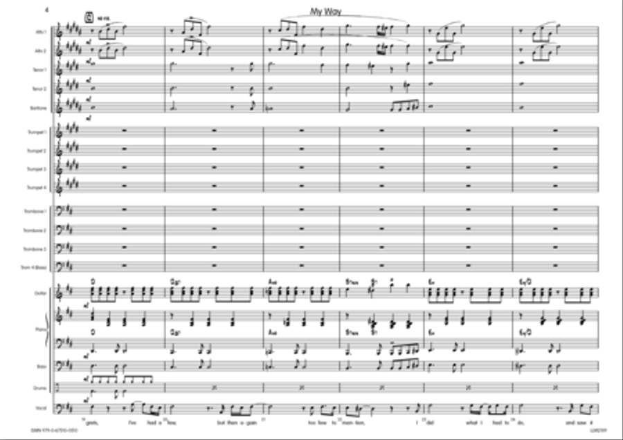 My Way Big Band scores gallery preview page 5