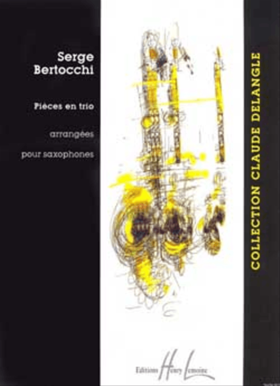 Pieces En Trio Saxophone scores gallery preview page 1