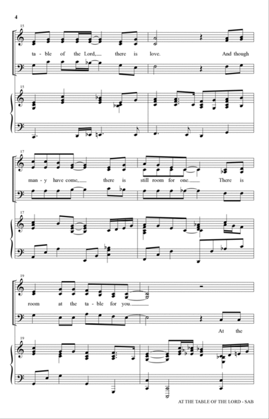 At The Table Of The Lord 3-Part scores gallery preview page 3