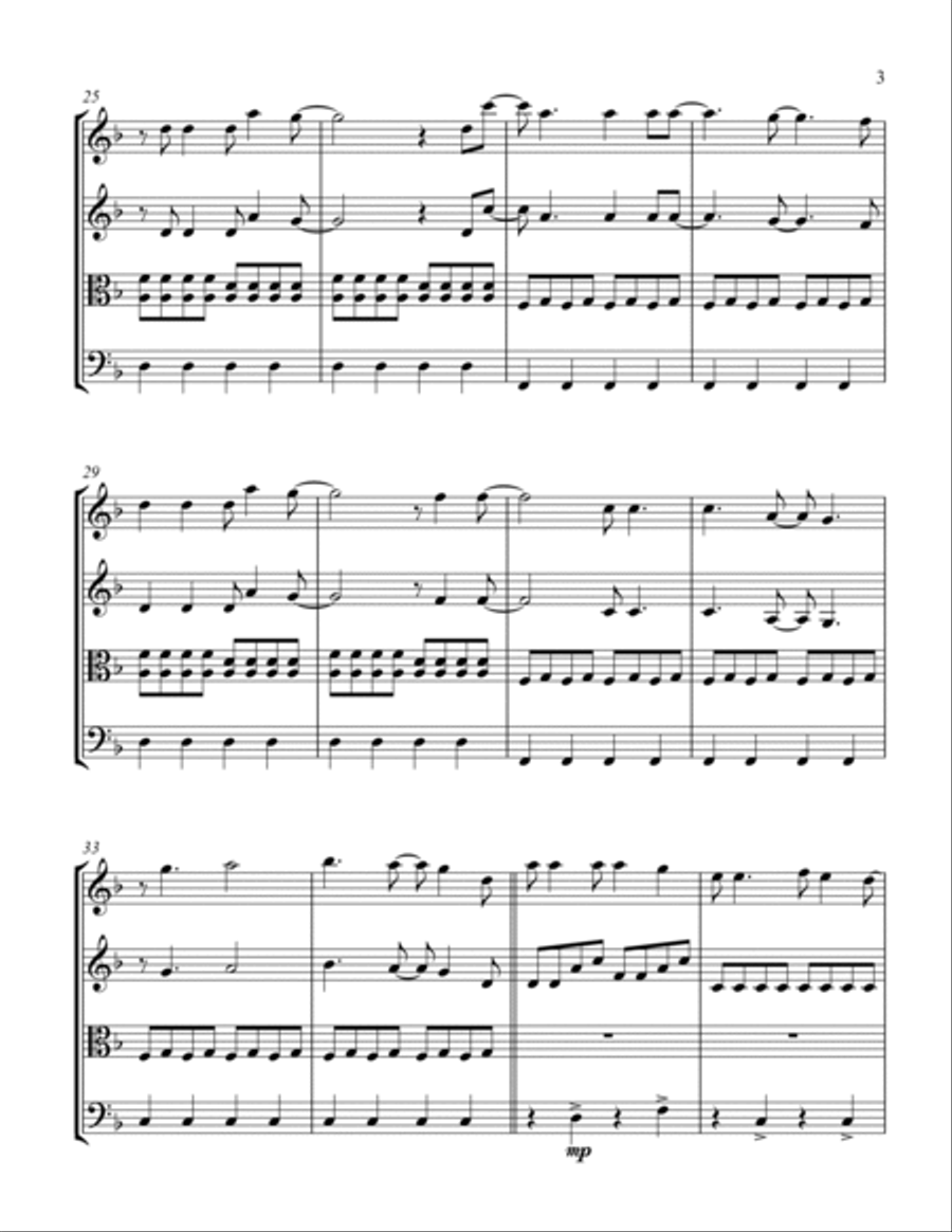 Soul Meets Body String Quartet scores gallery preview page 3