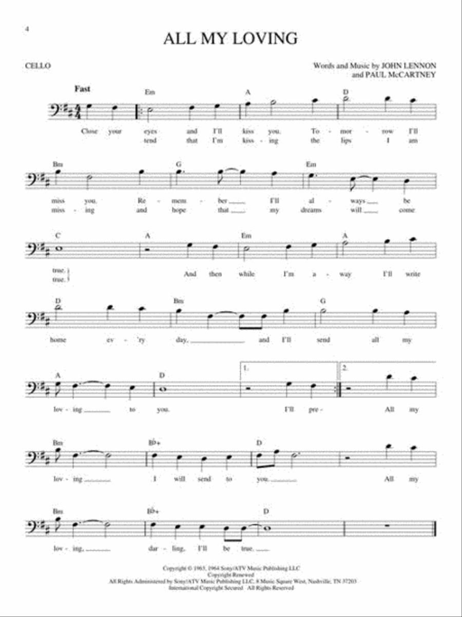 Easy Pop Melodies Easy Pop Melodies Cello scores gallery preview page 4