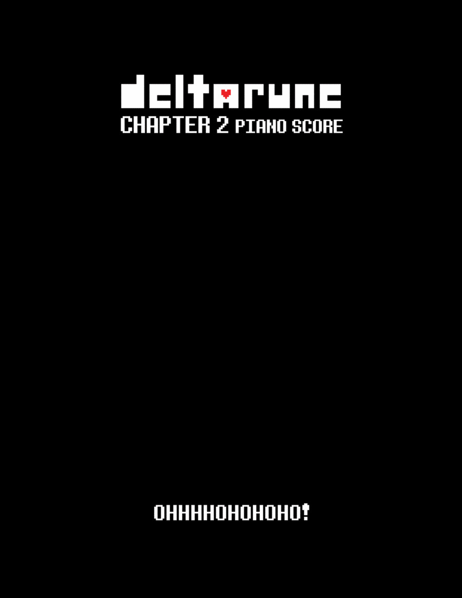 Ohhhhohohoho! (DELTARUNE Chapter 2 - Piano Sheet Music) Easy Piano scores gallery preview page 1
