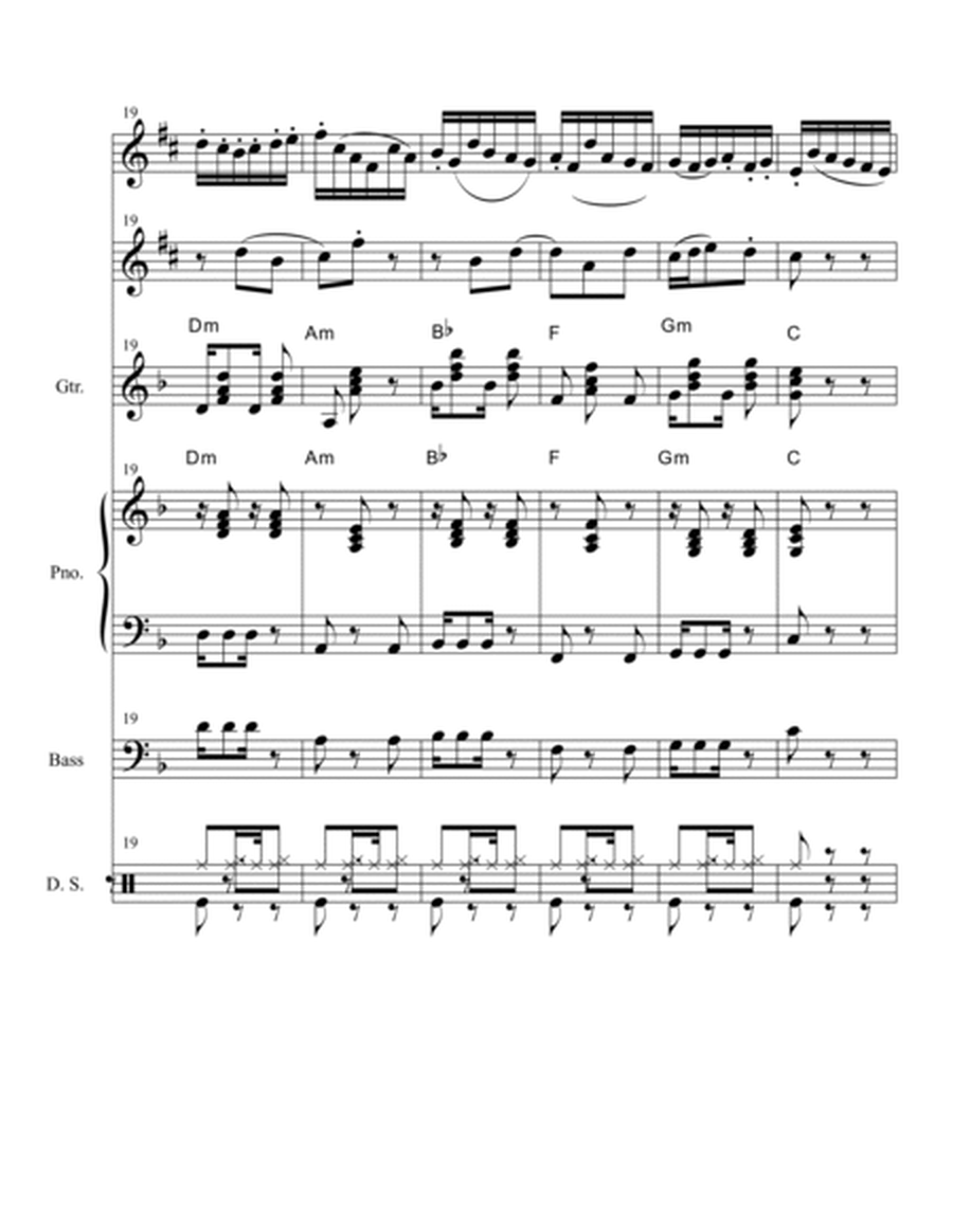 THE BACH JAZZ SONATA FROM THE 3RD MOVEMENT OF THE FLUTE/VIOLIN SONATA II IN Eb* FOR Eb INSTRUMENTS A image number null
