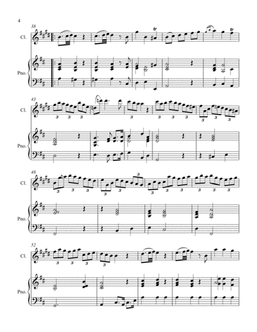 Clarinet Sonata in D III. Allegro