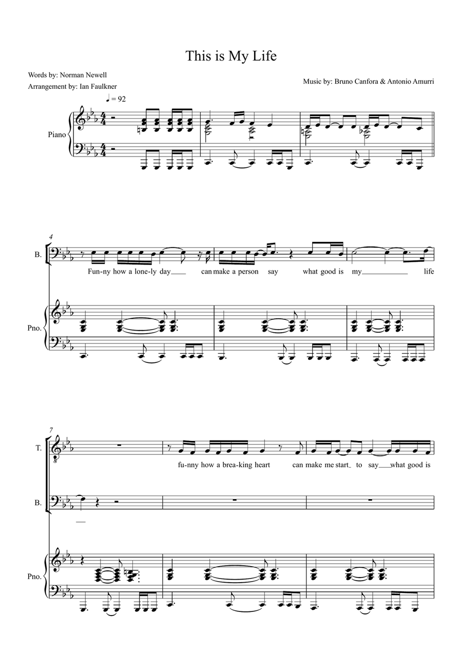 This Is My Life Small Ensemble scores gallery preview page 1