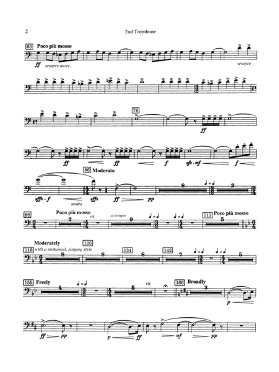 Russian Christmas Music: 2nd Trombone Full Orchestra scores gallery preview page 2