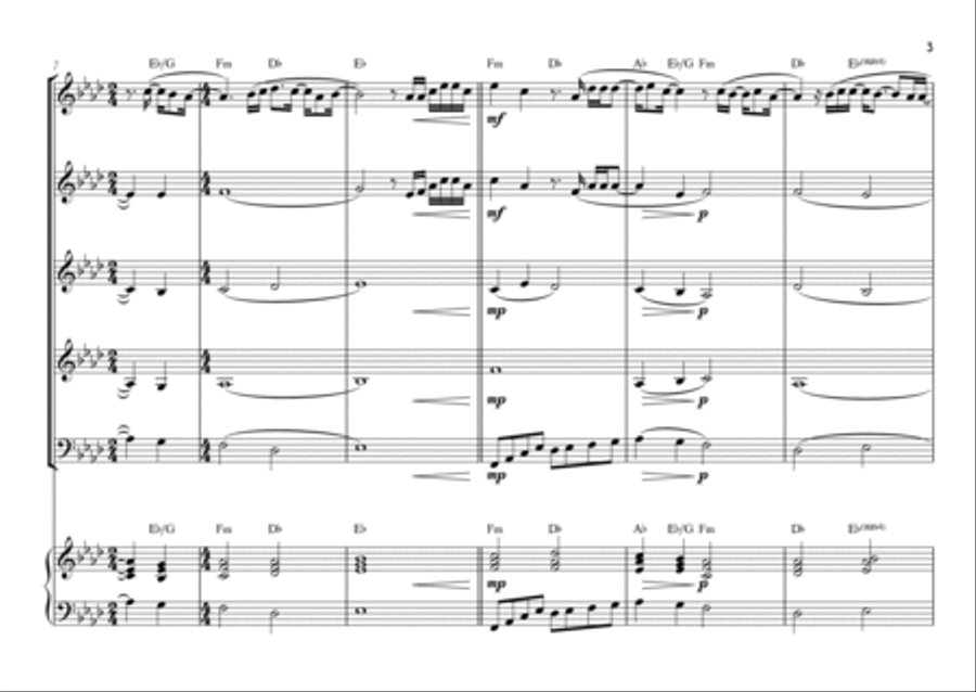 Goodness Of God Goodness Of God Saxophone Quintet scores gallery preview page 3