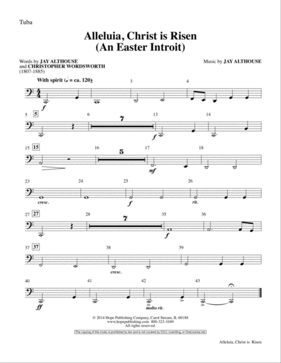 Alleluia, Christ Is Risen (An Easter Introit) Choir scores gallery preview page 17