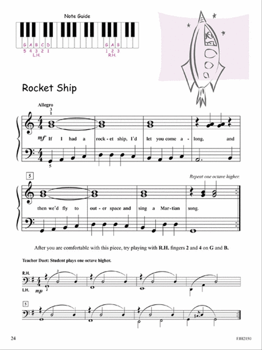 The Perfect Start for Note Reading, Book 3 Piano Method scores gallery preview page 3