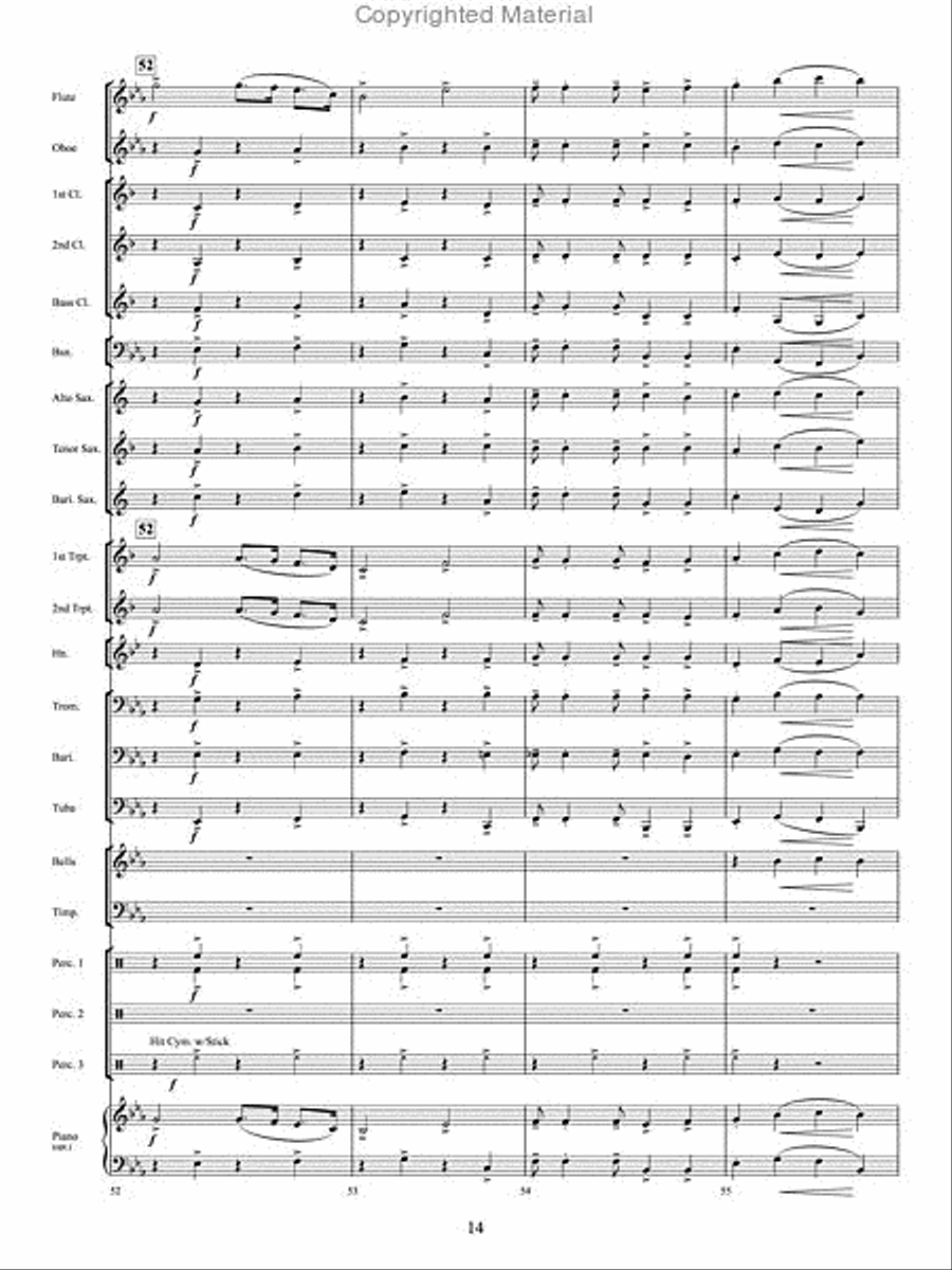 The Twelve Songs of Christmas Concert Band scores gallery preview page 13