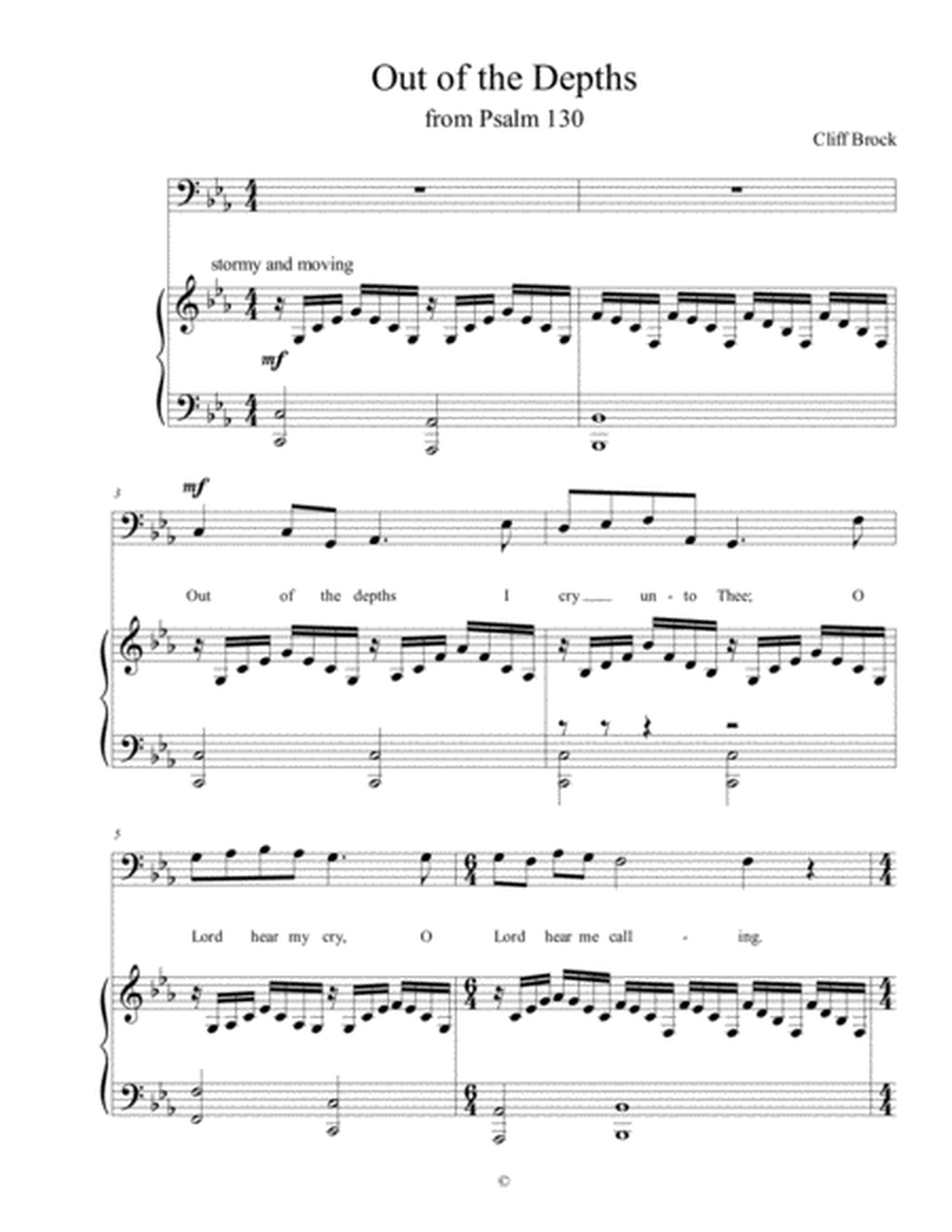Out of the Depths (Psalm 130) SATB (+ violin) image number null